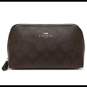 COACH COSMETIC CASE 17 IN SIGNATURE CANVAS
